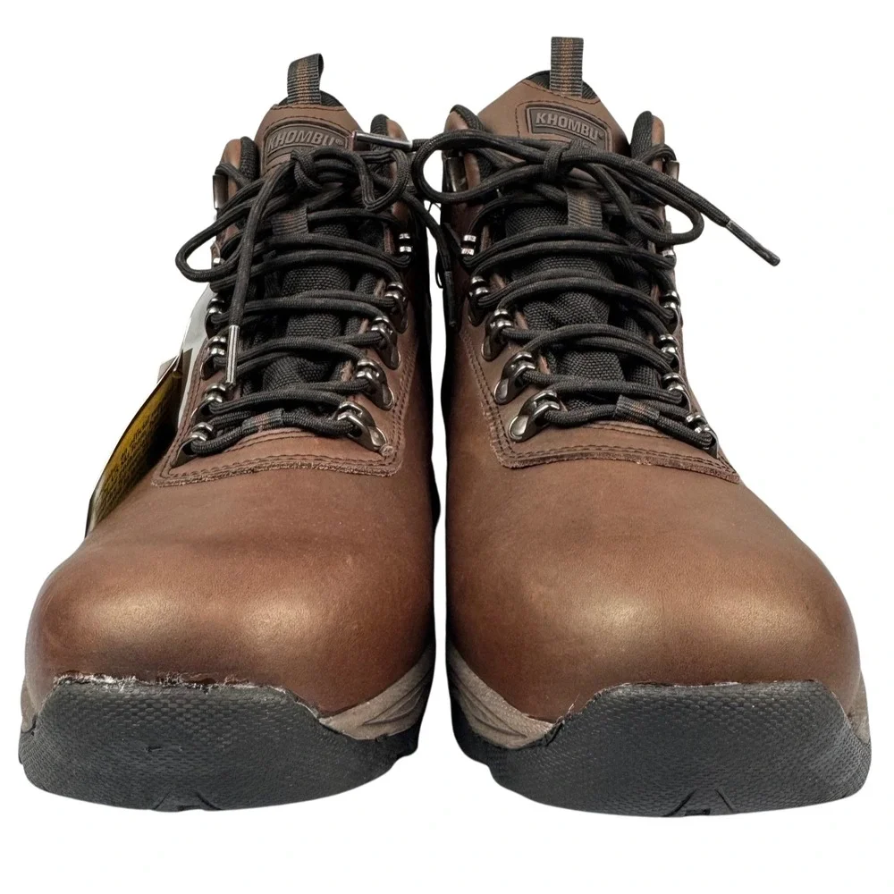 Khombu Ravine Hiking Boots‎ Mens 12 Brown Leather Waterproof Thinsulate Outdoor